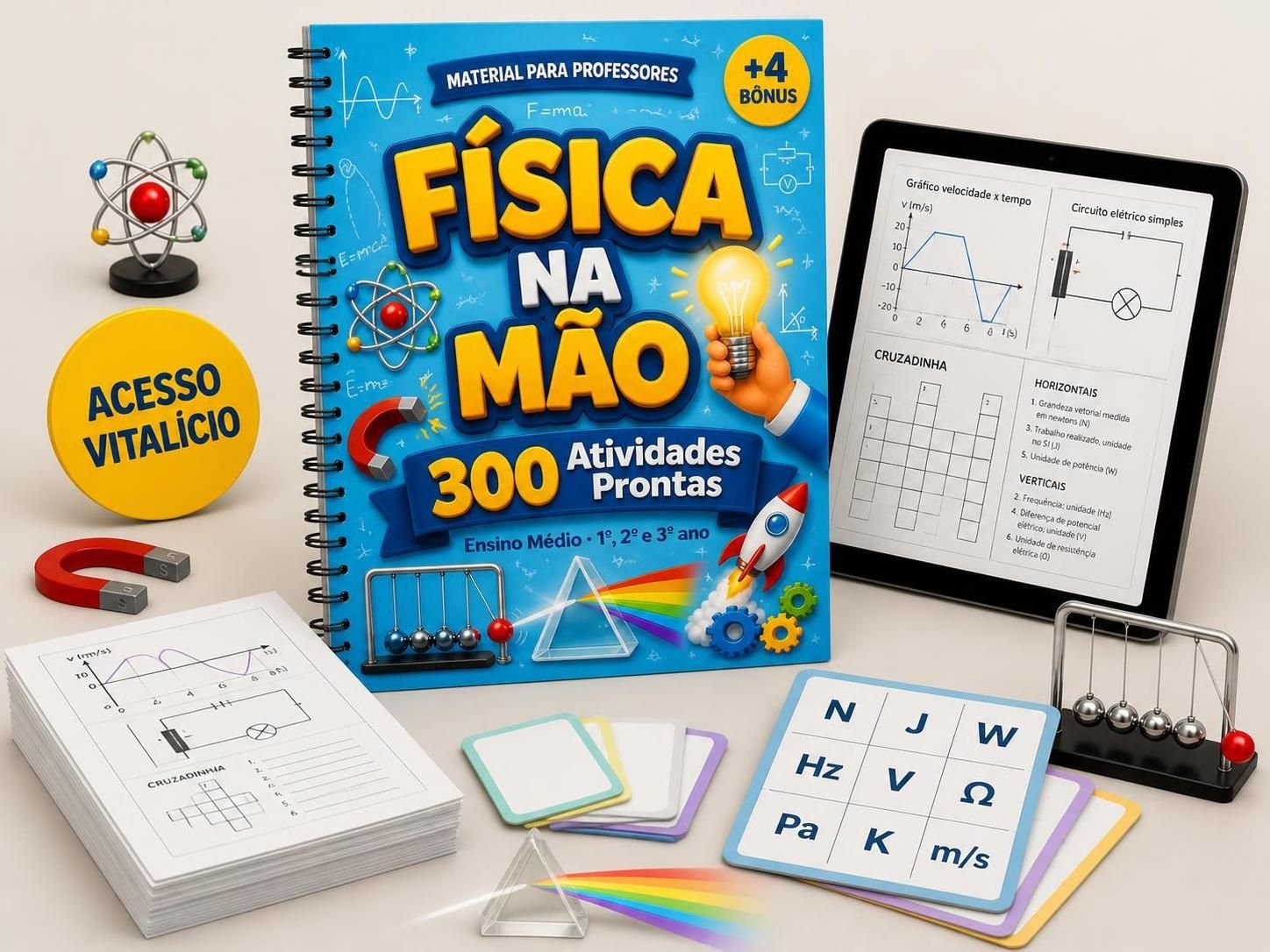 Física na Mão: apostila, atividades e bônus